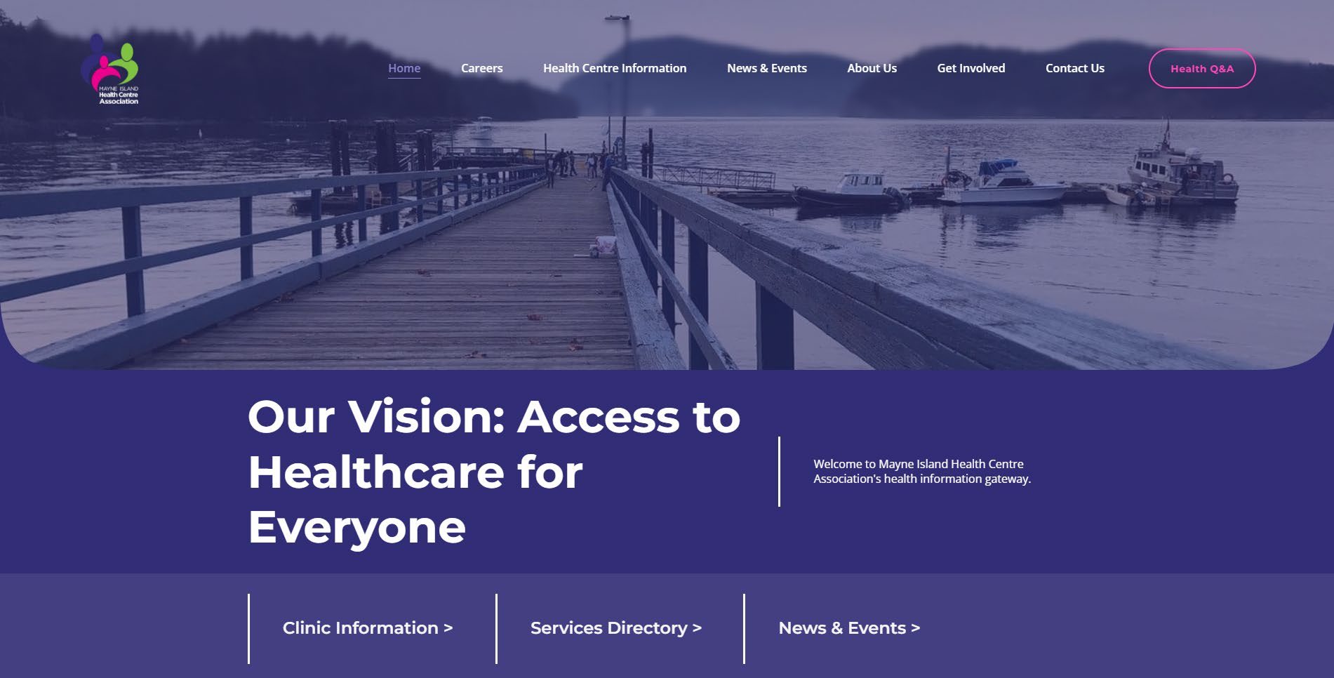 Mayne Island Health Centre Association website